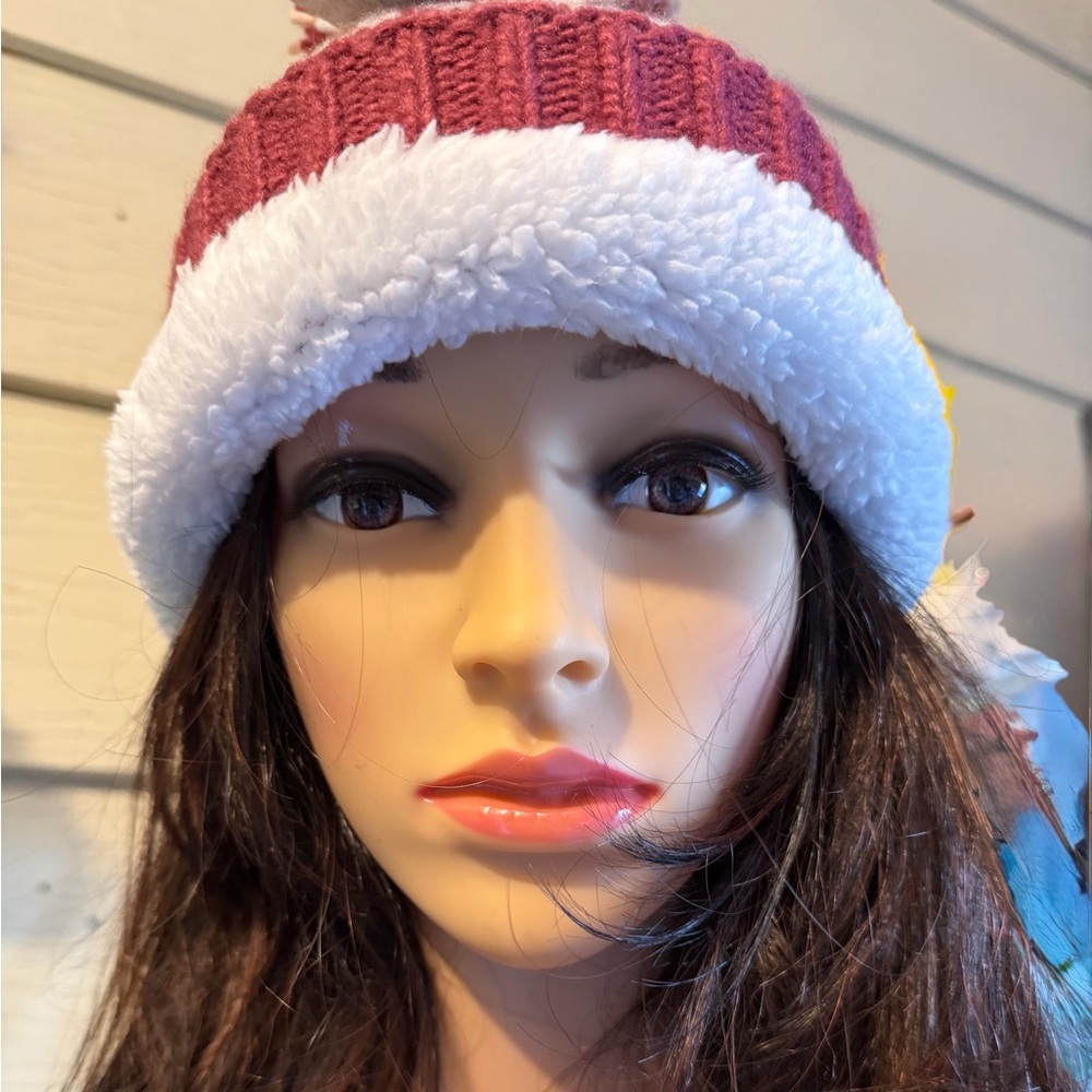 MUK LUKS Knit Cuff Pom Pom Beanie - Picture 3 of 16